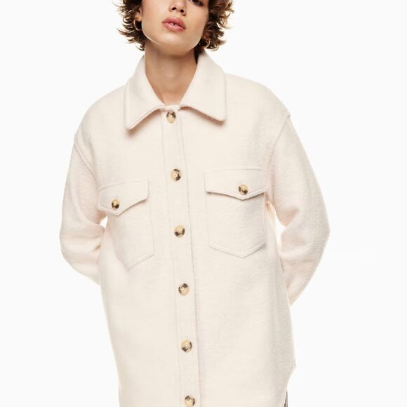 EUC Wilfred Ganna wool jacket in dusty pink sz XS - Picture 1 of 7